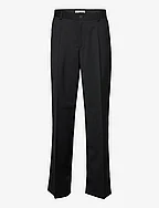 Boxy Suit Pants - BLACK