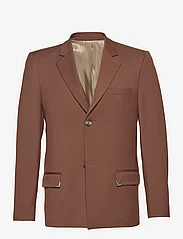 HAN Kjøbenhavn - Single Suit Blazer - dvieiliai švarkai - brown - 0