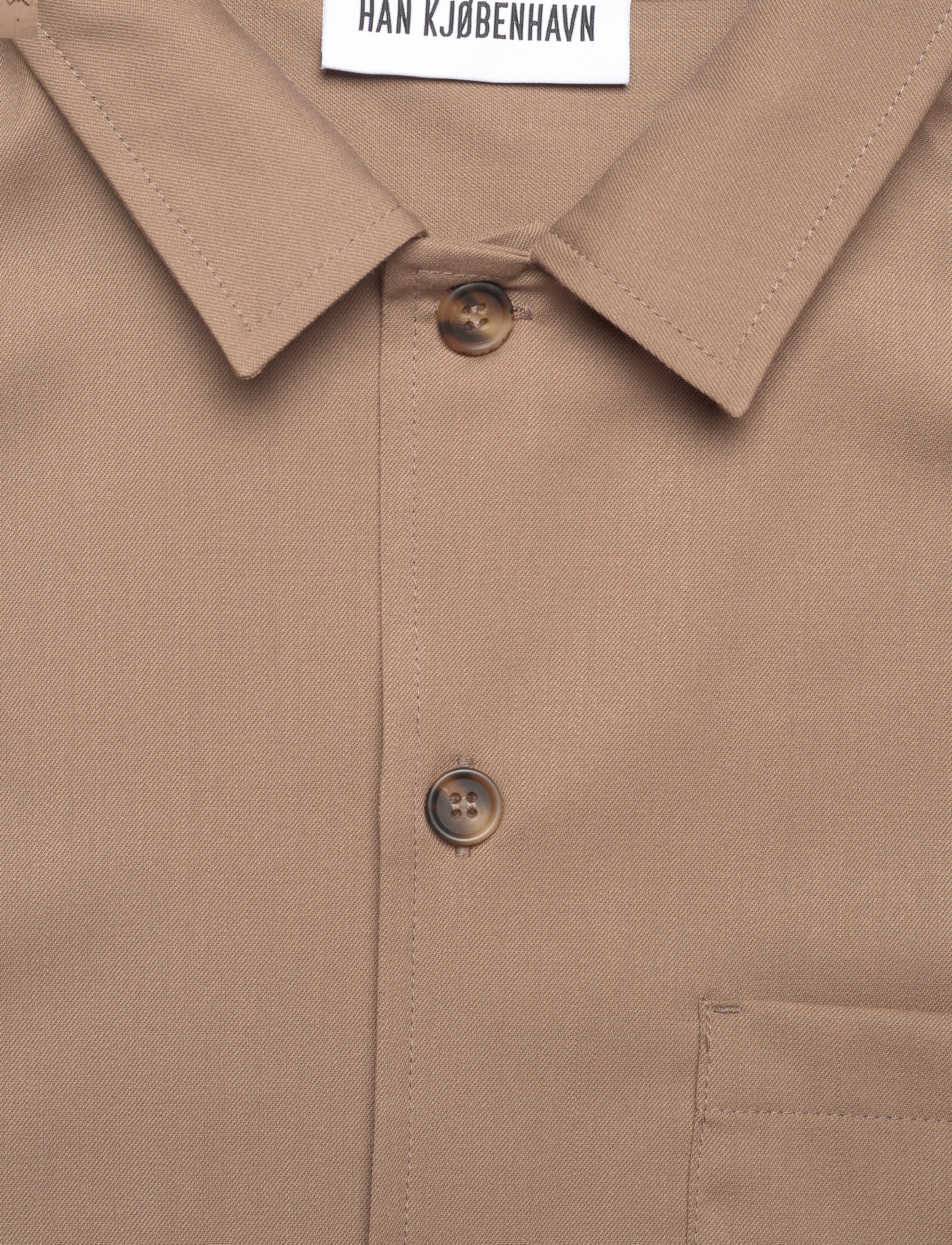 HAN Kjøbenhavn - Summer Shirt Short Sleeve - sand - 2