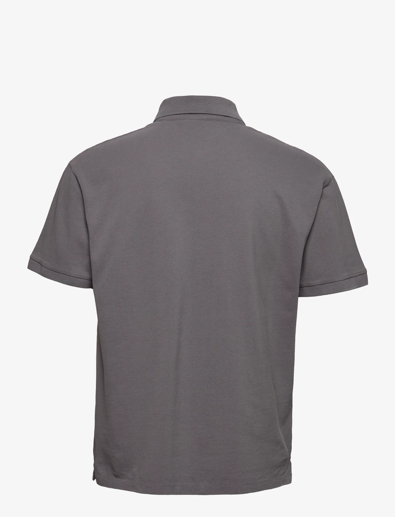 HAN Kjøbenhavn - Polo Shirt Short Sleeve - krótki rękaw - steel grey - 1