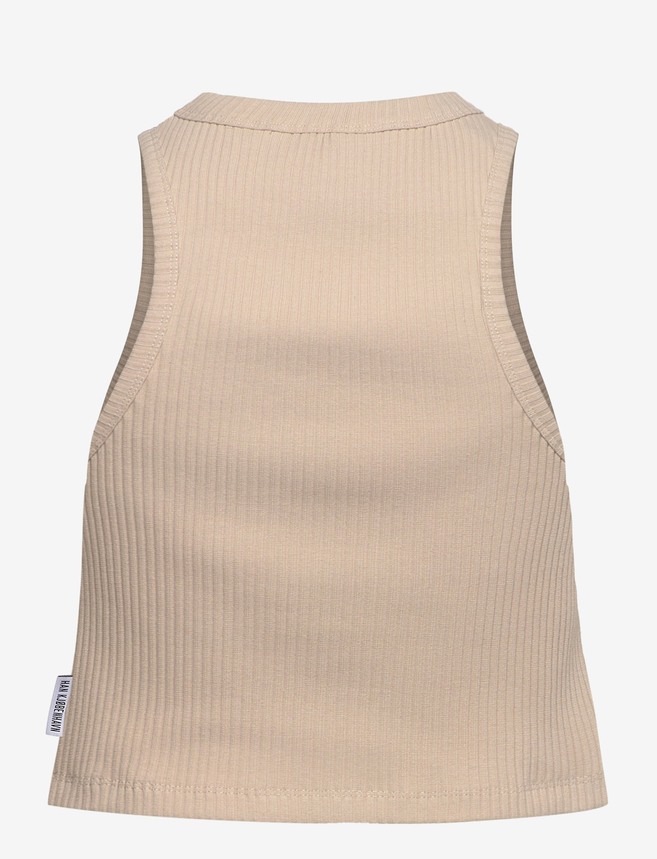 HAN Kjøbenhavn - Cropped Racer Top - crop tops - sand - 1