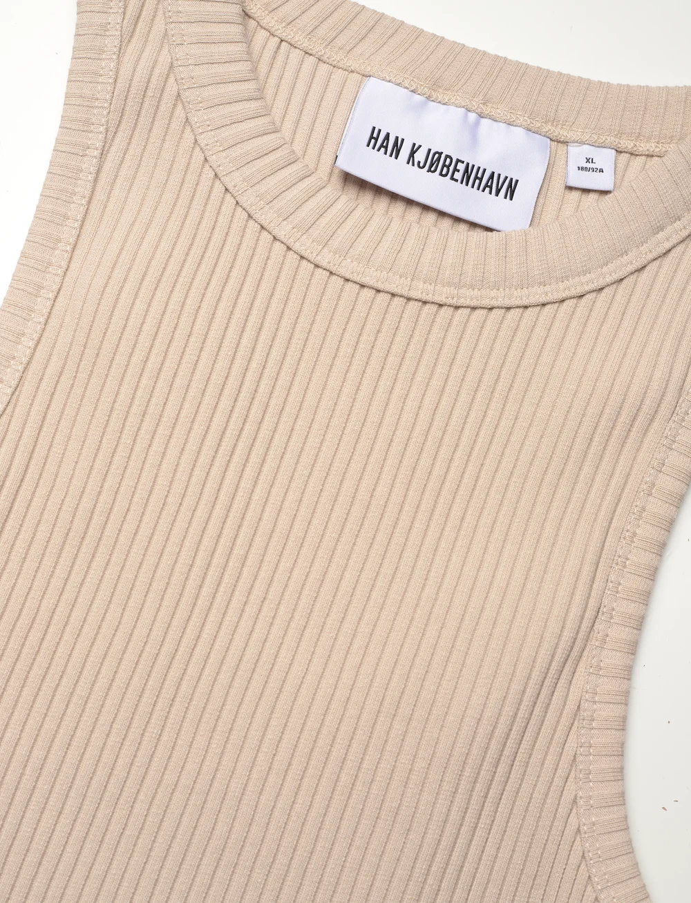 HAN Kjøbenhavn - Cropped Racer Top - crop topit - sand - 2