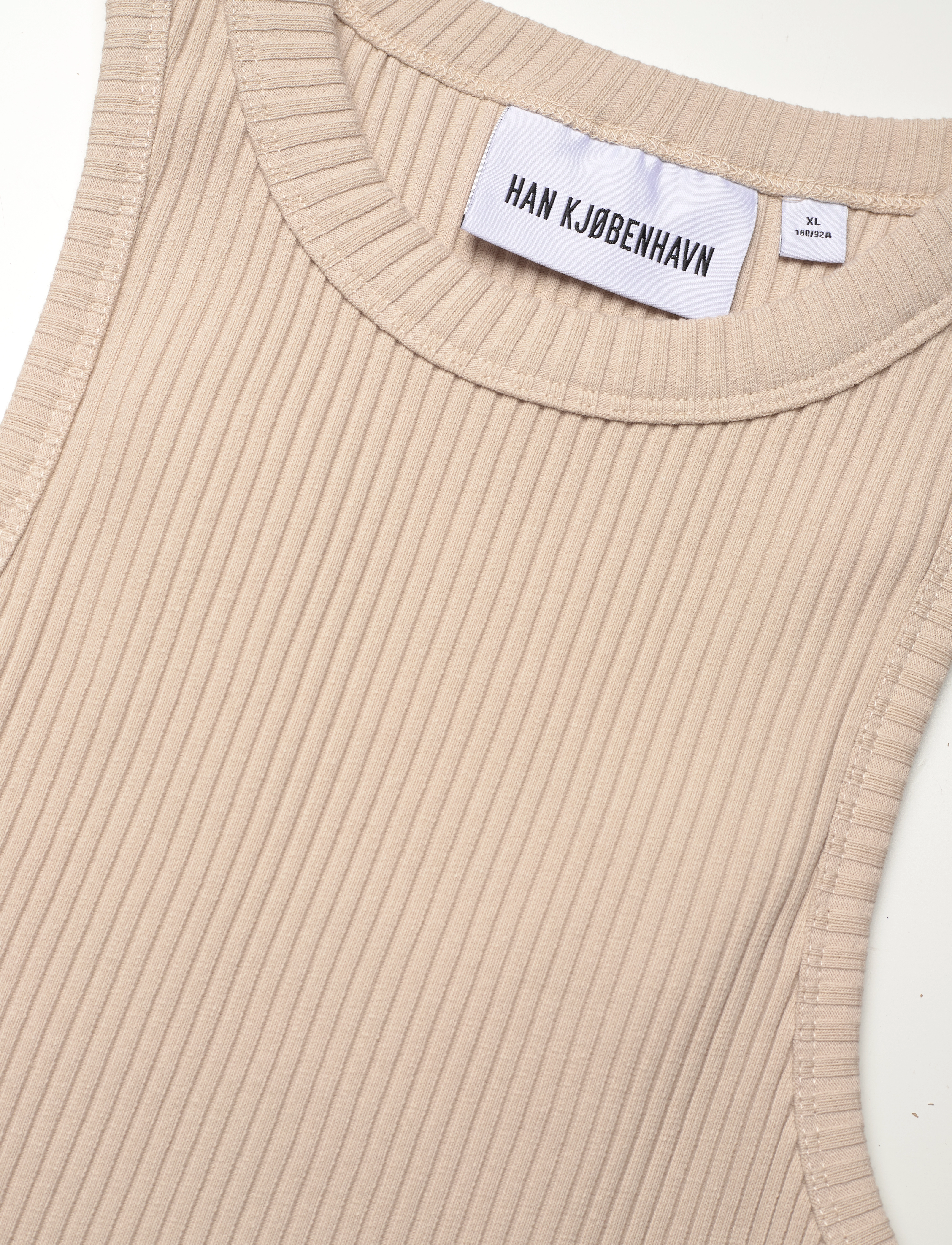 HAN Kjøbenhavn - Cropped Racer Top - hauts courts - sand - 2