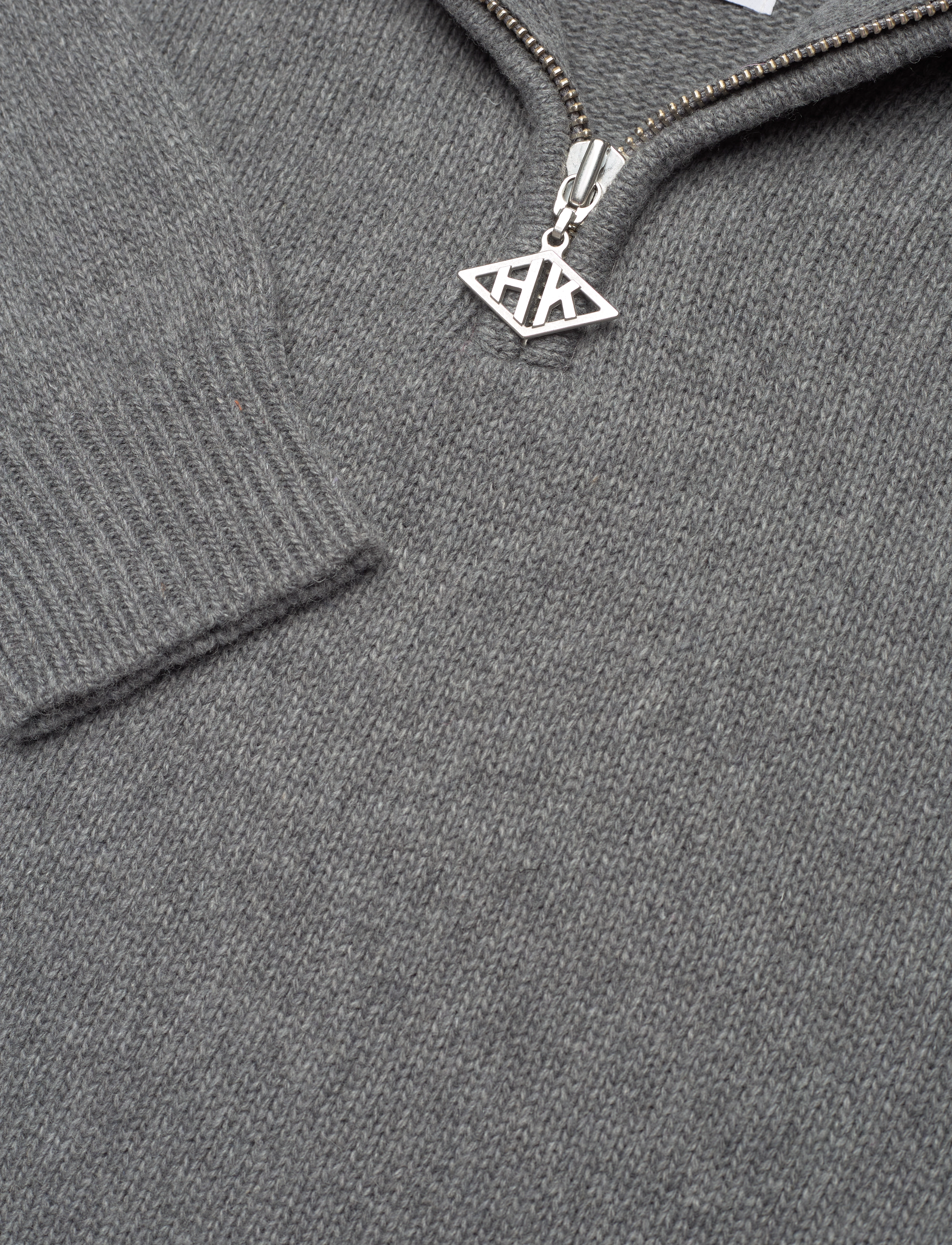 HAN Kjøbenhavn - Zip Turtleneck Knit - grey - 2