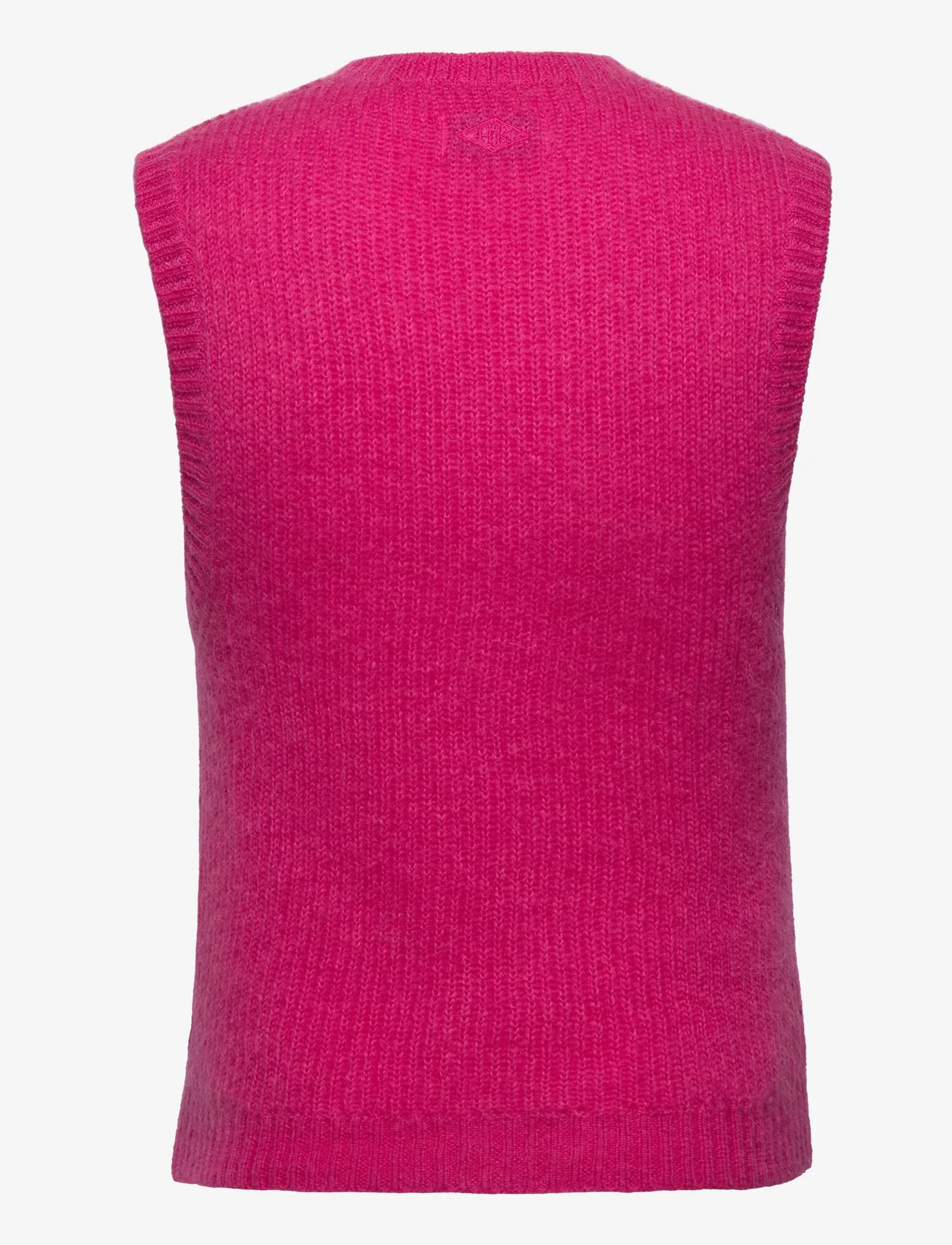 HAN Kjøbenhavn - Vest Knit - strikkevester - black magenta - 1