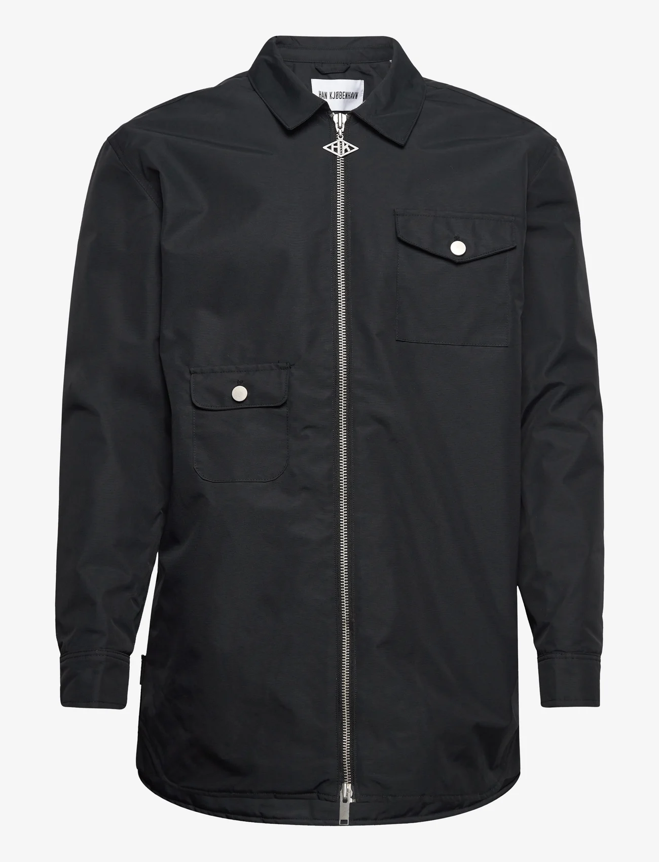 HAN Kjøbenhavn - Army Shirt Zip Long - black - 0