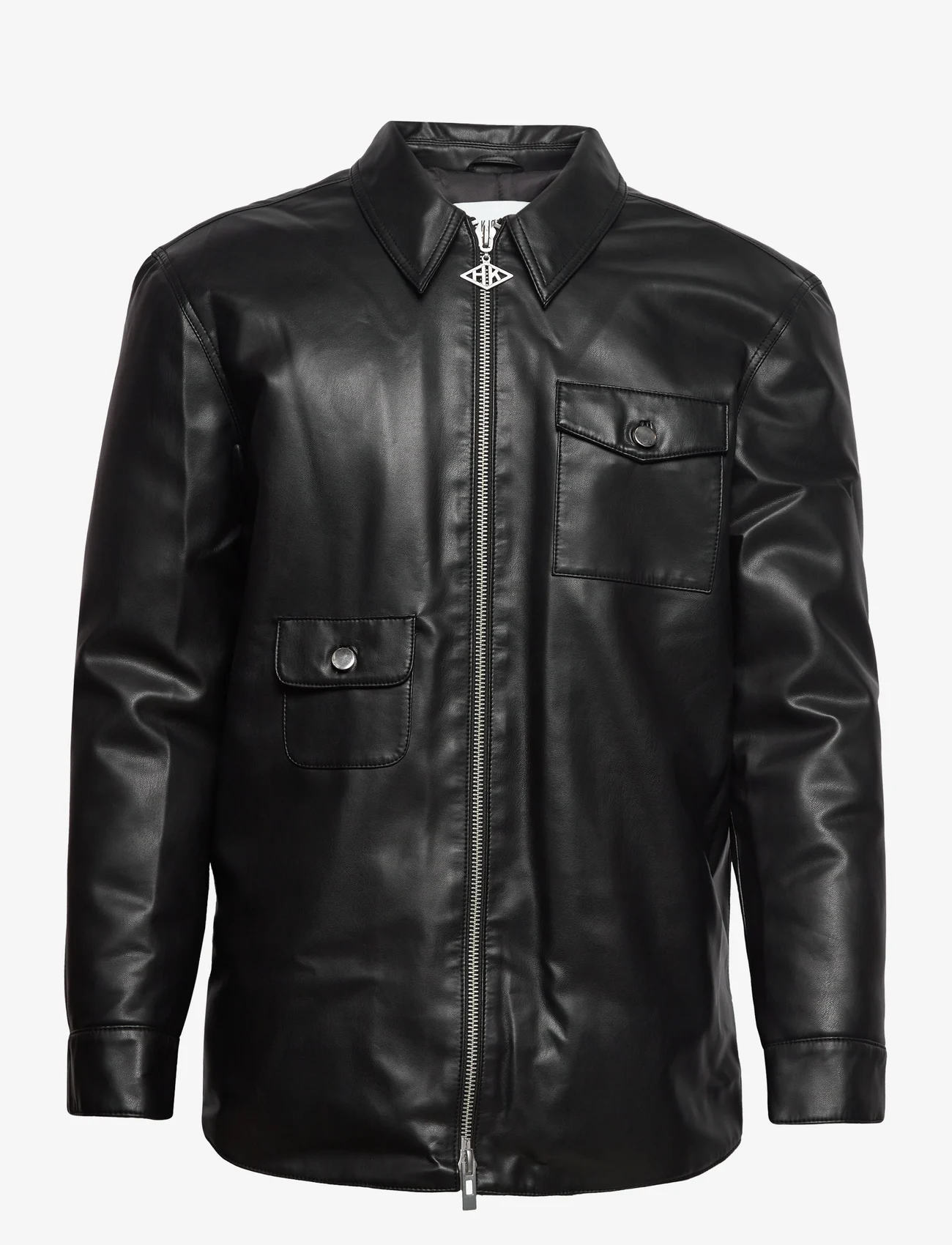 HAN Kjøbenhavn - Army Zip Overshirt - spring jackets - black - 0