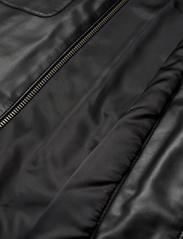 HAN Kjøbenhavn - Army Zip Overshirt - leather jackets - black - 3