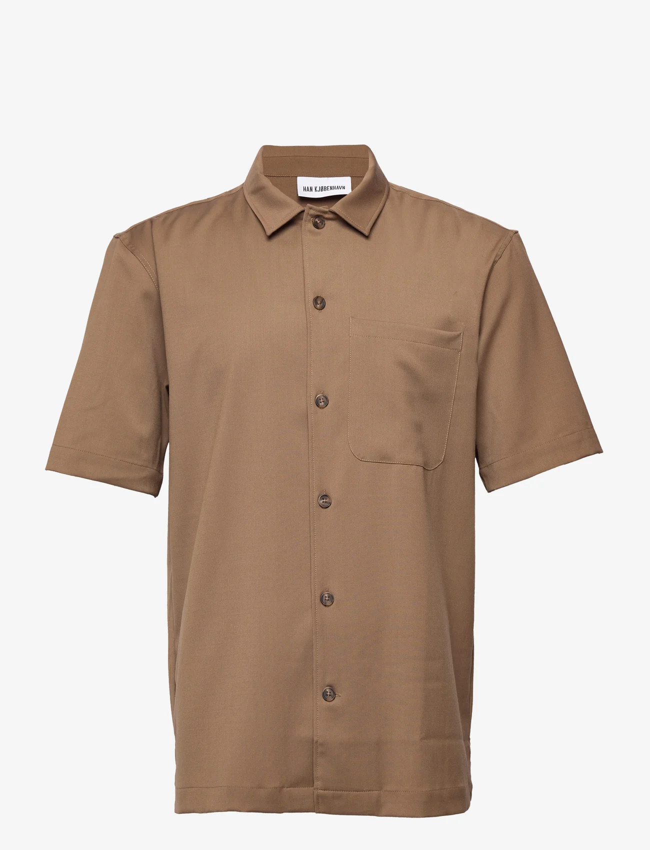 HAN Kjøbenhavn - Summer Shirt - tavalised t-särgid - light brown - 0