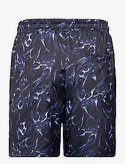 HAN Kjøbenhavn - Chrome Tribal Printed Track Shorts - kasdienio stiliaus šortai - blue - 1