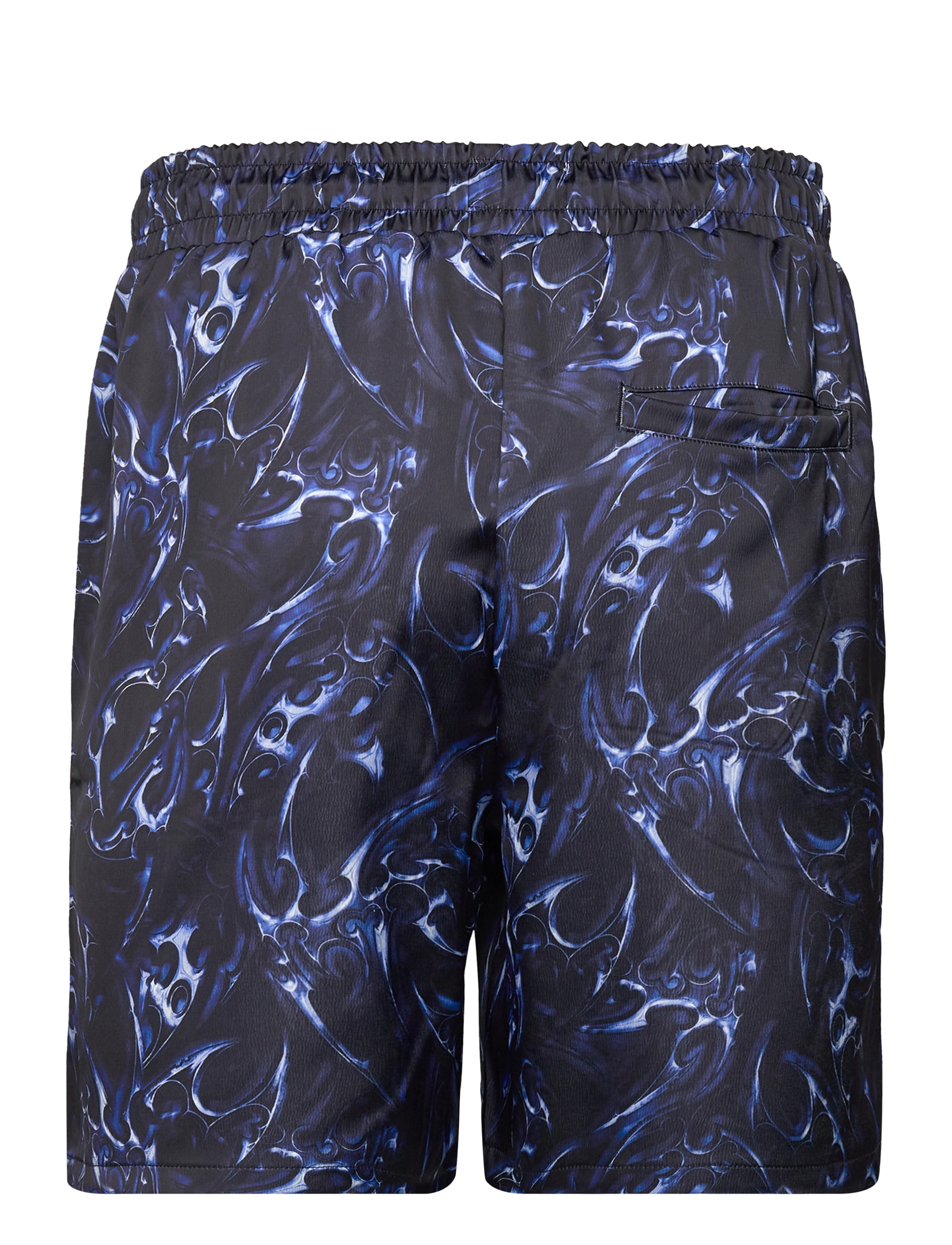 HAN Kjøbenhavn - Chrome Tribal Printed Track Shorts - blue - 1