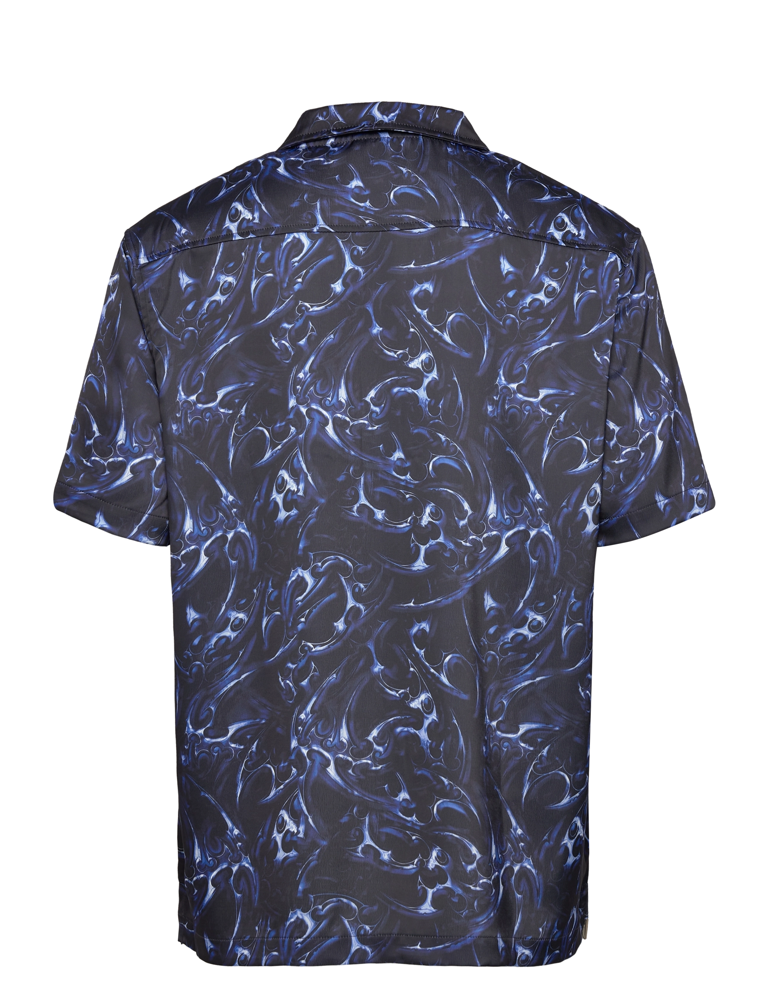 HAN Kjøbenhavn - Chrome Tribal Printed Summer Shirt - blue - 1