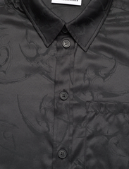 HAN Kjøbenhavn - Jacquard Boxy Shirt - laisvalaikio marškiniai - black - 2