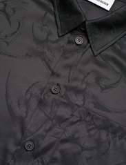 HAN Kjøbenhavn - Jacquard Boxy Shirt - laisvalaikio marškiniai - black - 3