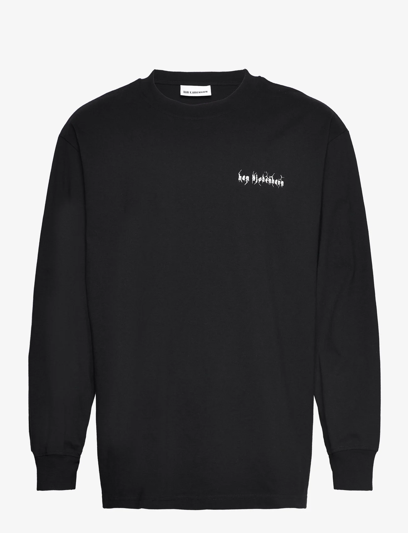HAN Kjøbenhavn - Boxy Tee Long Sleeve - tavalised t-särgid - black - 0