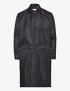 Nylon Square Coat - BLACK