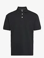Pique Polo Shirt - BLACK