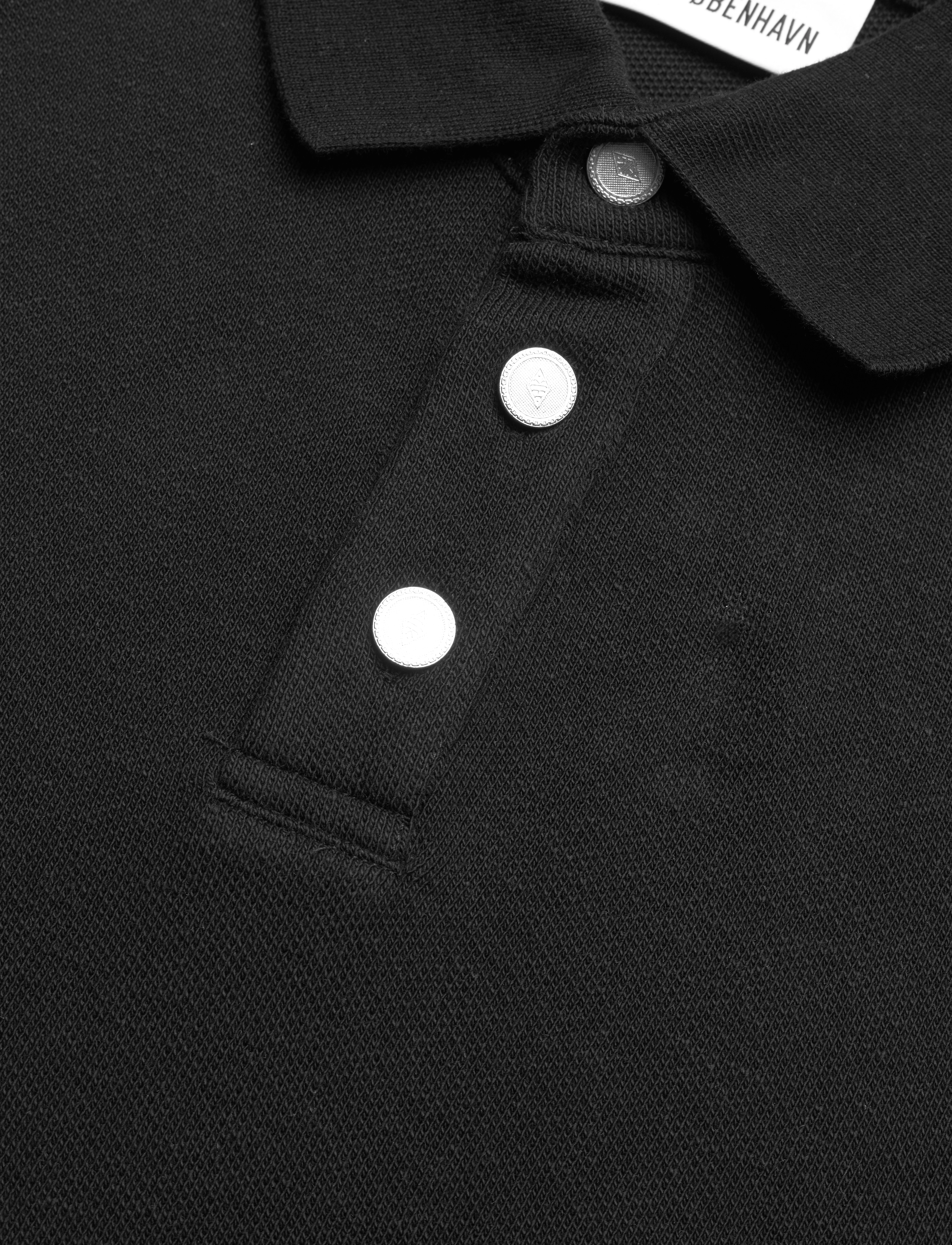 HAN Kjøbenhavn - Pique Polo Shirt - black - 2