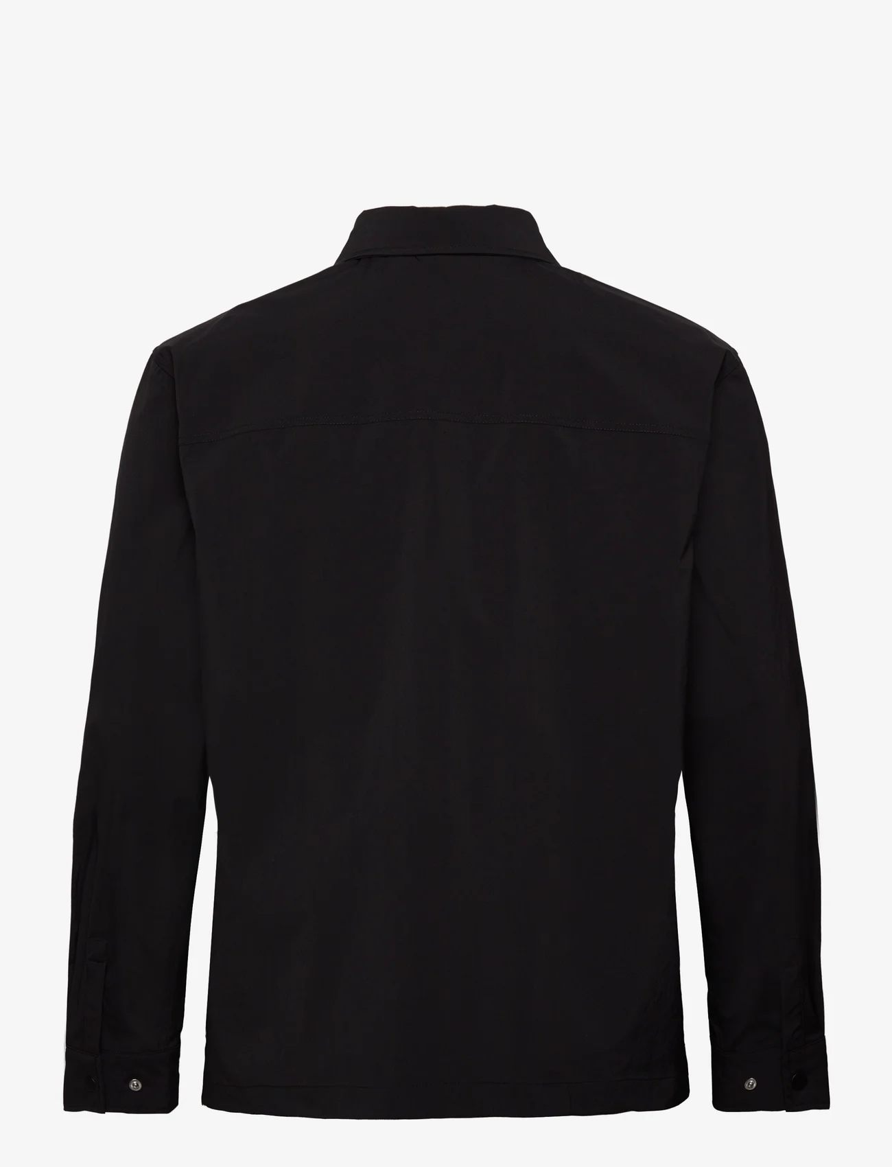HAN Kjøbenhavn - Nylon Patch Pocket Shirt Long Sleeve - herren - black - 1