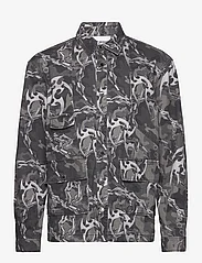 HAN Kjøbenhavn - Camo Printed Utility Shirt - heren - camo - 0