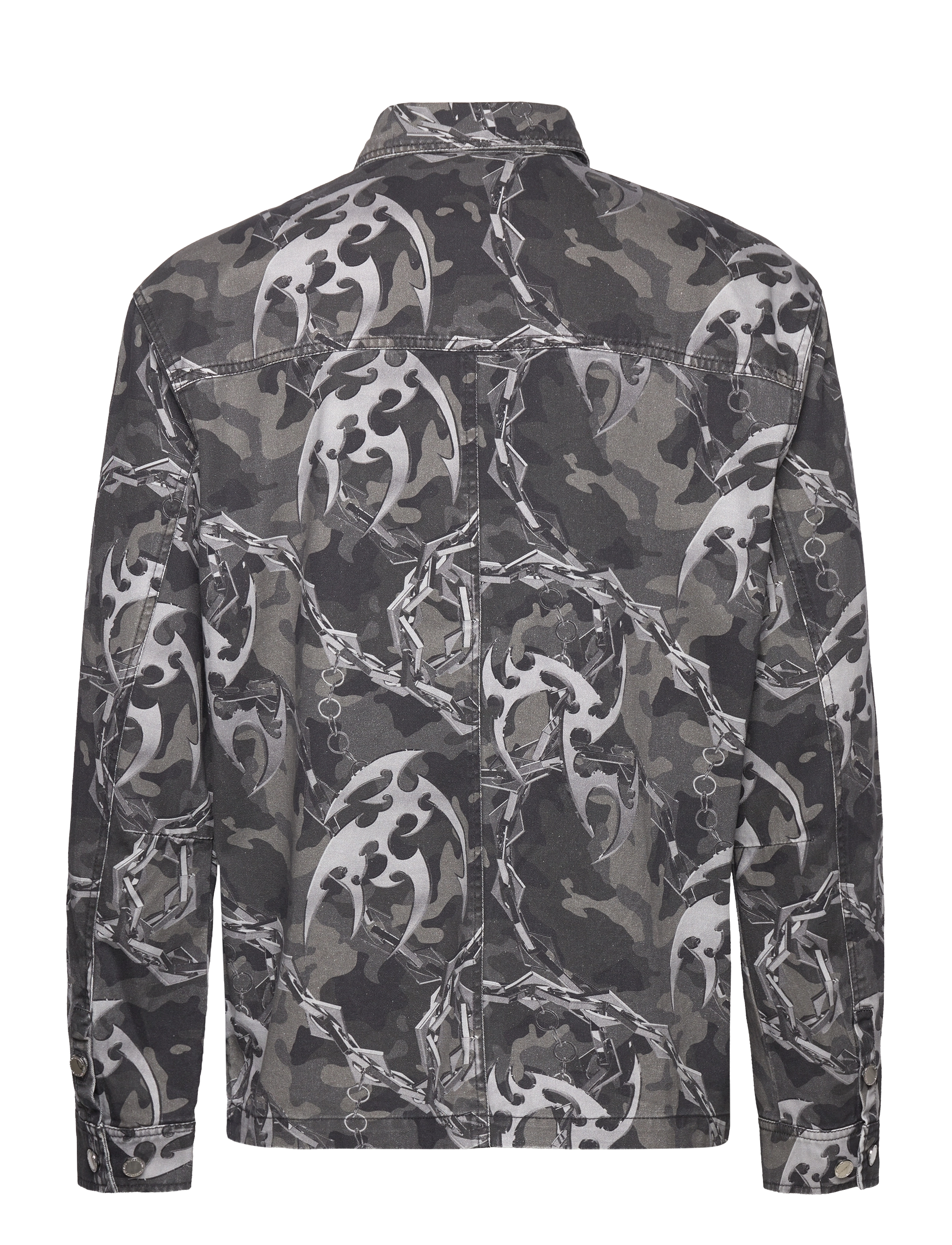 HAN Kjøbenhavn - Camo Printed Utility Shirt - herren - camo - 1