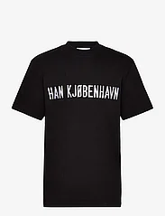 HAN Kjøbenhavn - Logo Boxy Tee L/S - t-krekli ar īsām piedurknēm - black - 0
