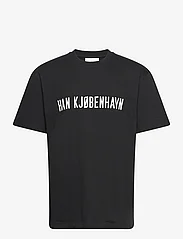 HAN Kjøbenhavn - HK Logo Boxy Tee S/S - t-krekli ar īsām piedurknēm - black - 0