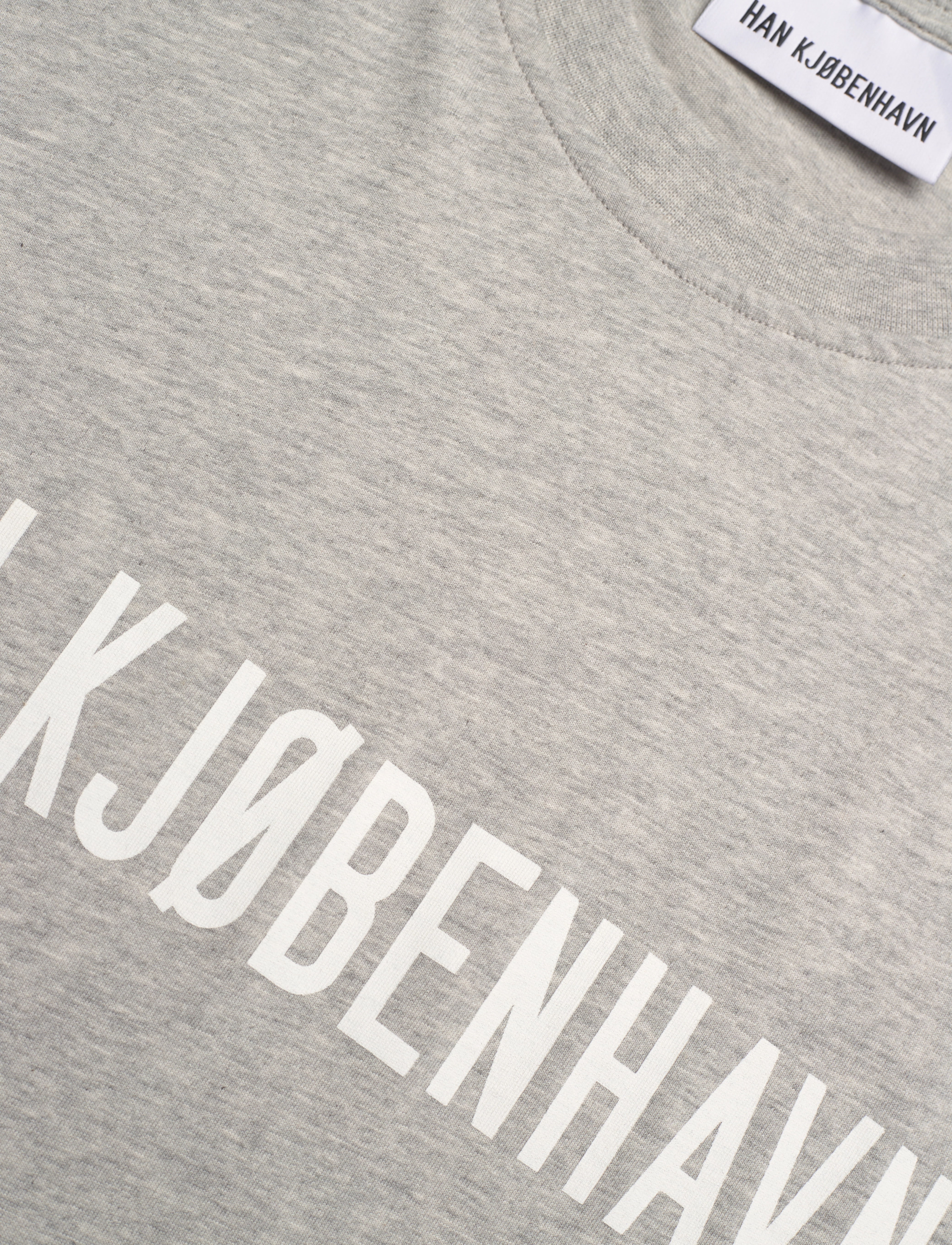 HAN Kjøbenhavn - Daily HK Logo Boxy Tee - grey melange - 2