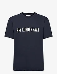 HAN Kjøbenhavn - HK Logo Boxy Tee S/S - t-krekli ar īsām piedurknēm - navy - 0