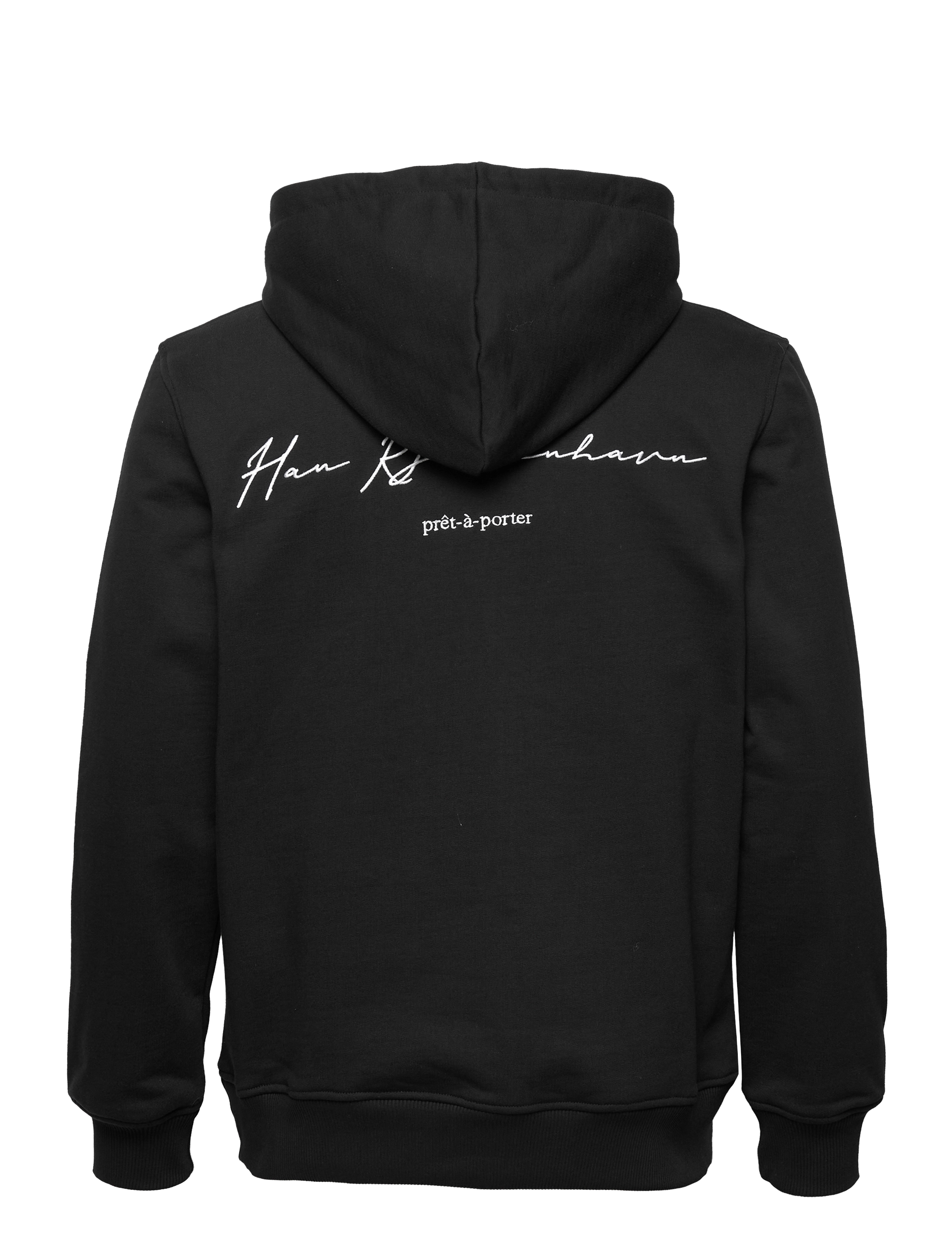 HAN Kjøbenhavn - Script Logo Regular Hoodie - black - 1