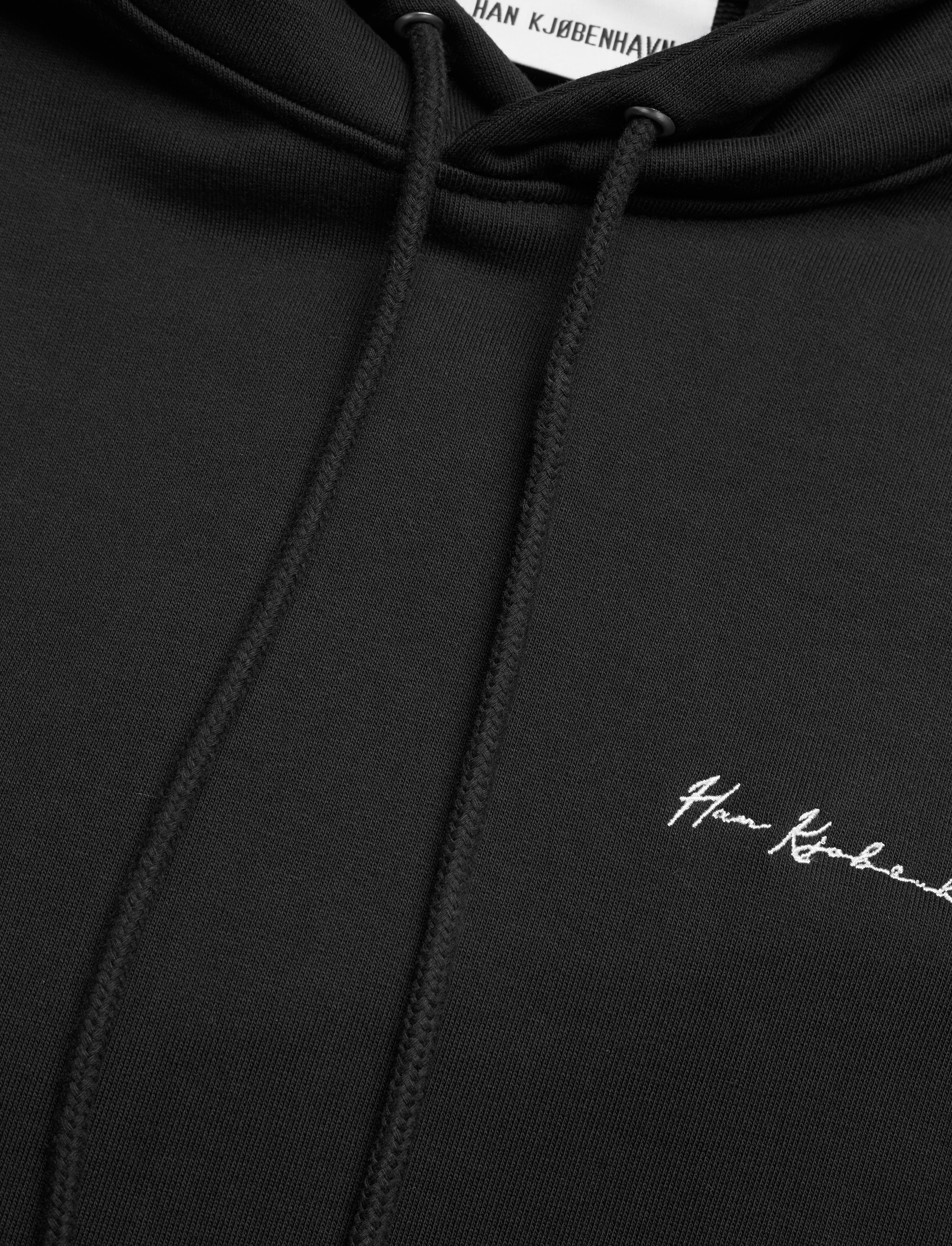 HAN Kjøbenhavn - Script Logo Regular Hoodie - black - 2