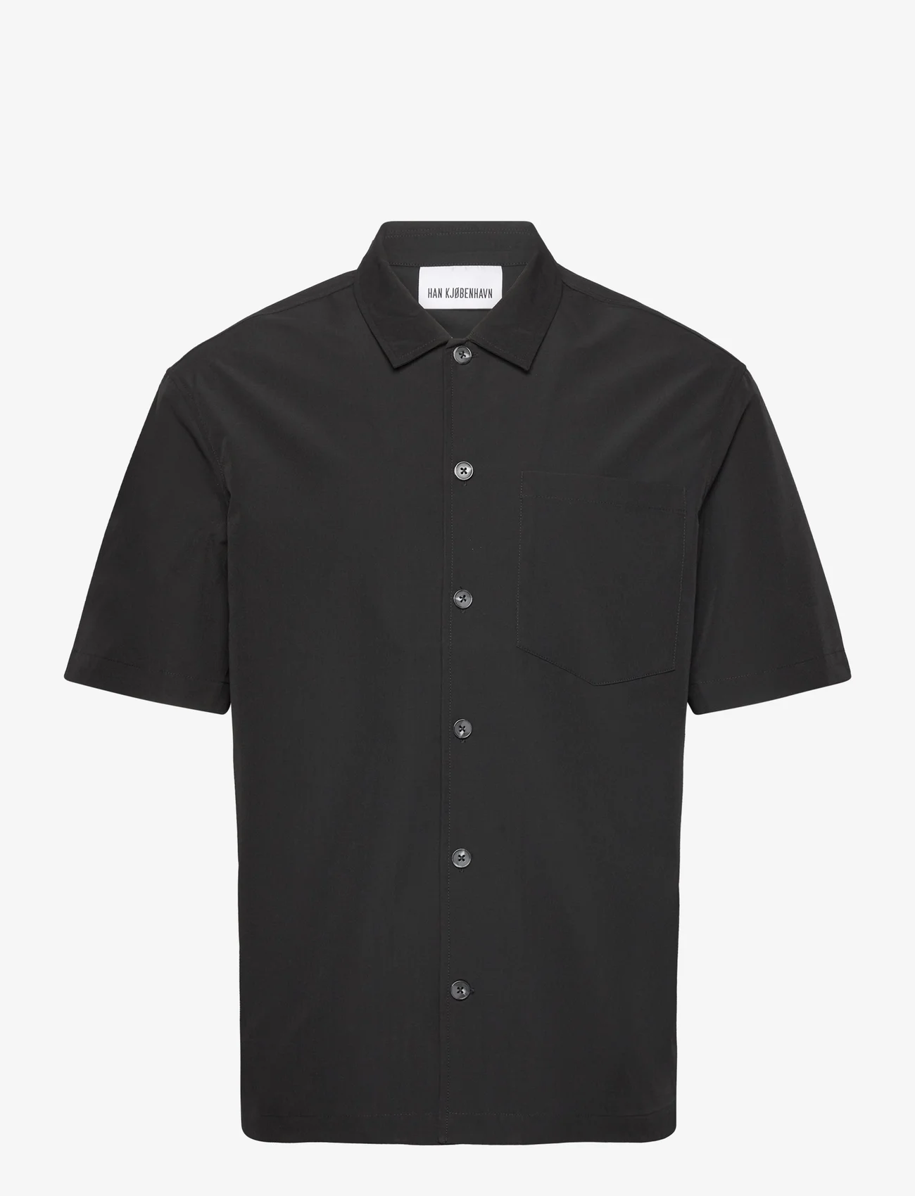 HAN Kjøbenhavn - Ripstop Summer Shirt - basic overhemden - black - 0