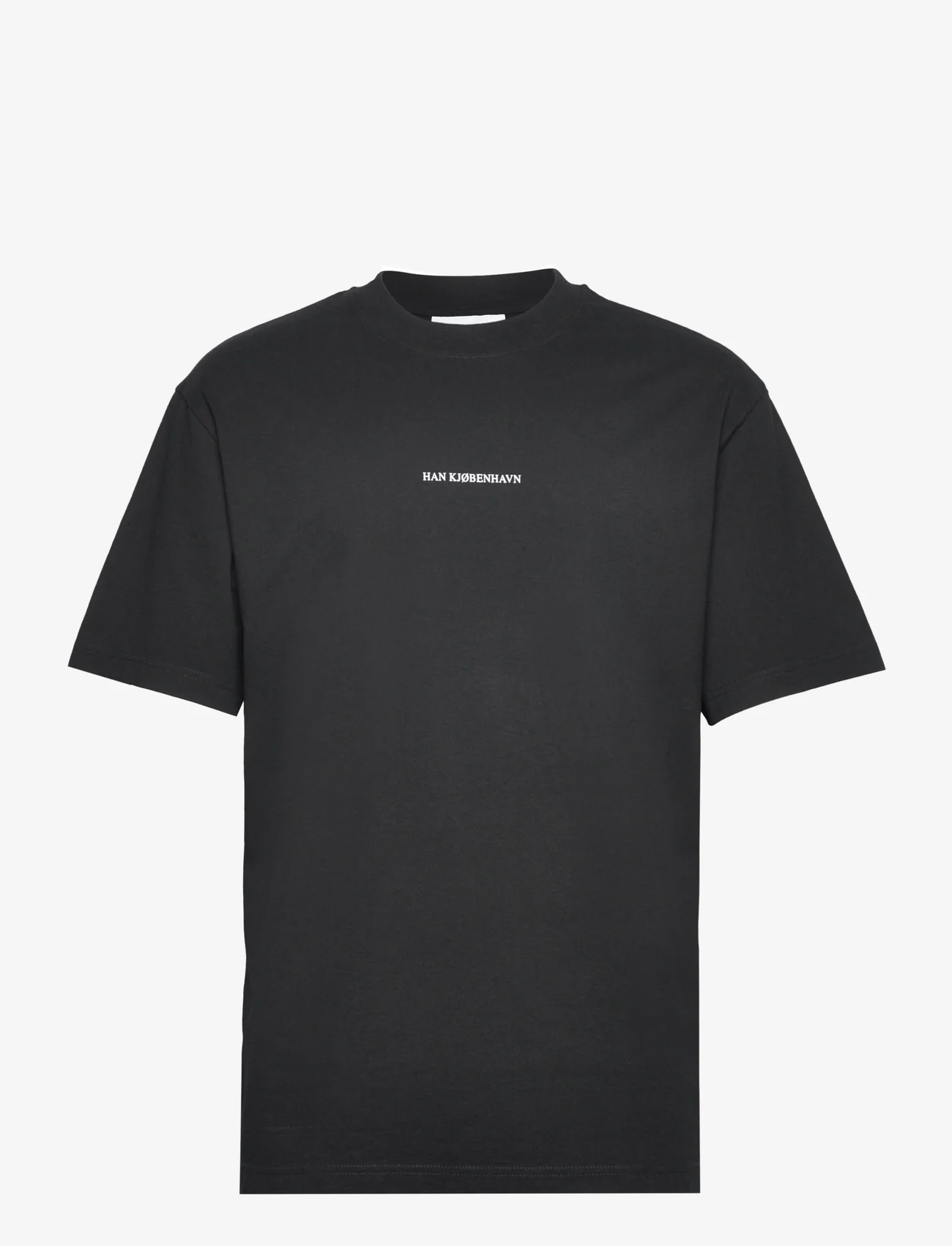 HAN Kjøbenhavn - Supper Boxy Tee S/S - marškinėliai trumpomis rankovėmis - black - 0