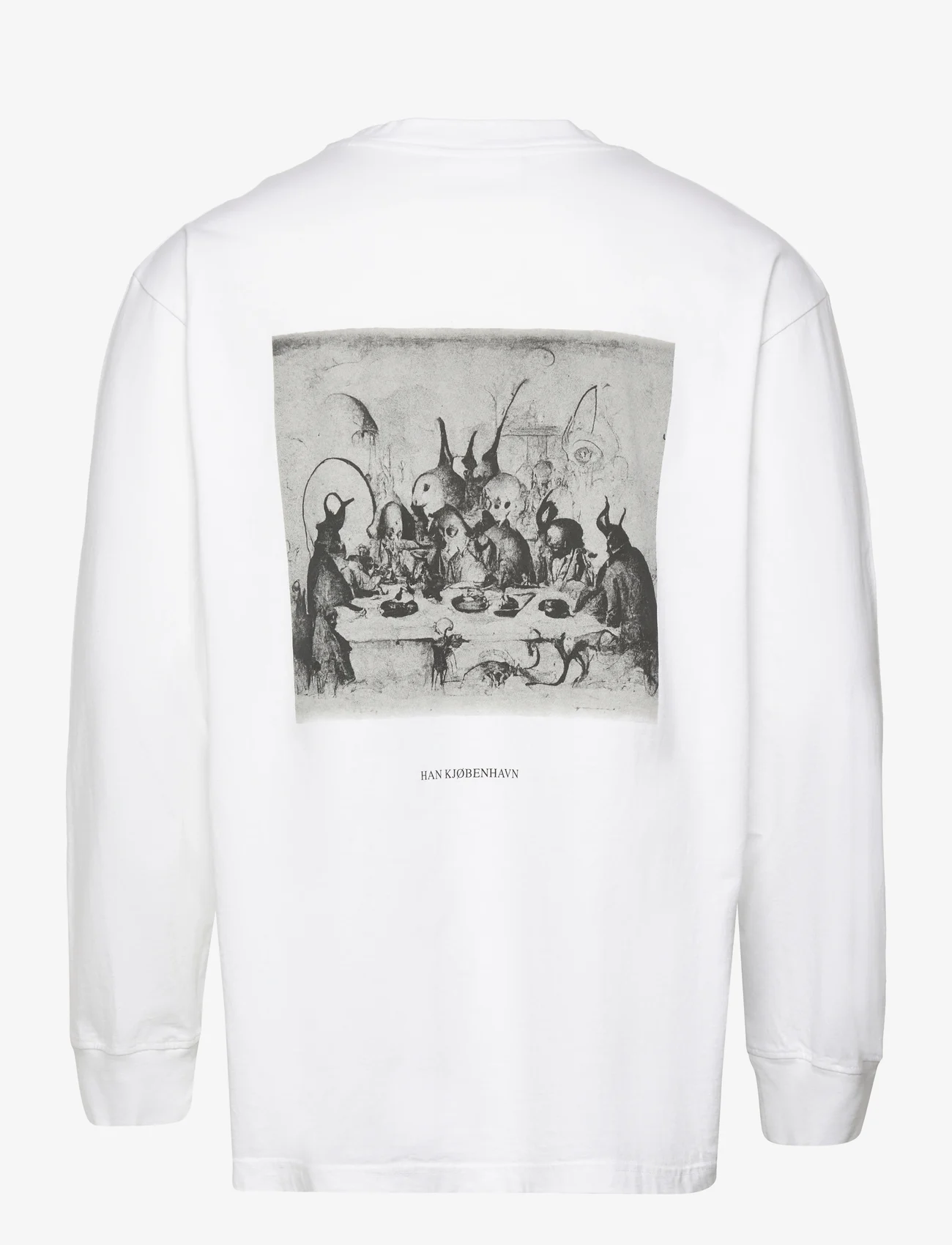 HAN Kjøbenhavn - Supper Boxy Tee L/S - marškinėliai ilgomis rankovėmis - white - 1