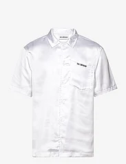 HAN Kjøbenhavn - Logo Camp-Collar Shirt - marškiniai trumpomis rankovėmis - white - 0