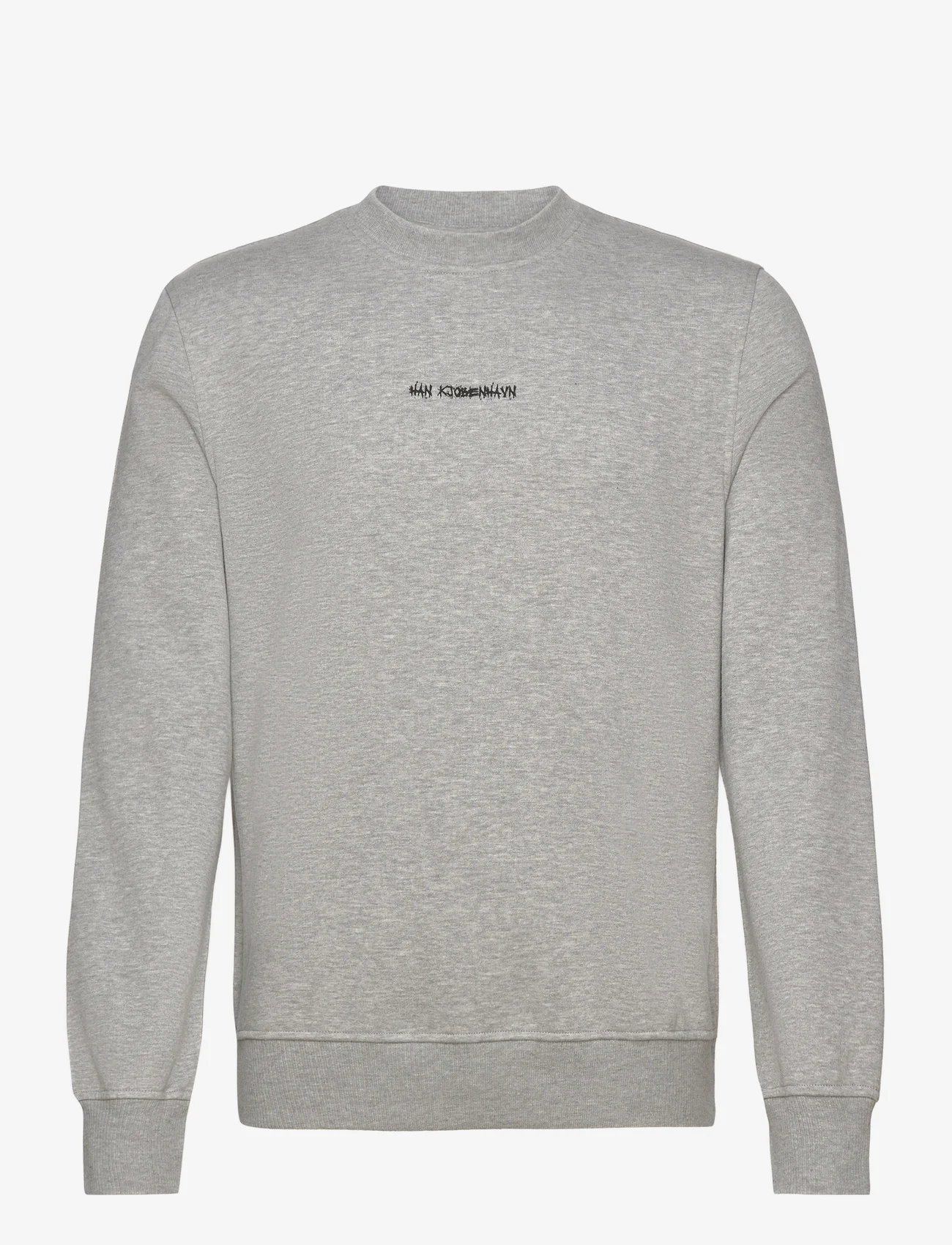 HAN Kjøbenhavn - Regular Crewneck Artwork - hupparit - grey melange - 0