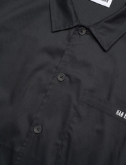 HAN Kjøbenhavn - Logo Camp-Collar Shirt - kortärmade skjortor - black - 3