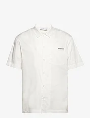 HAN Kjøbenhavn - Logo Camp-Collar Shirt - krótki rękaw - white - 0