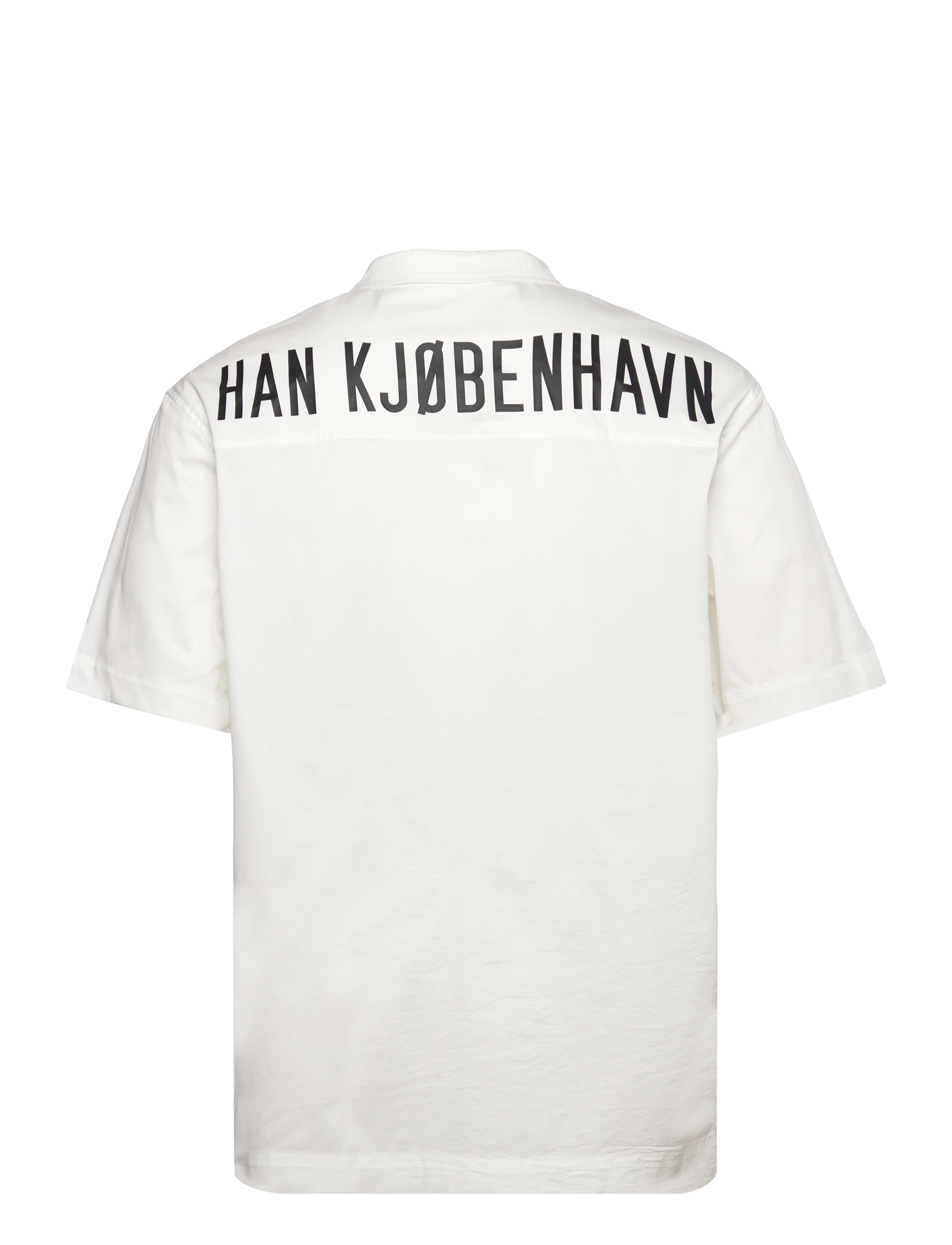 HAN Kjøbenhavn - Logo Camp-Collar Shirt - kurzarmhemden - white - 1