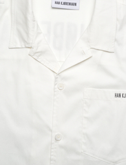 HAN Kjøbenhavn - Logo Camp-Collar Shirt - marškiniai trumpomis rankovėmis - white - 2