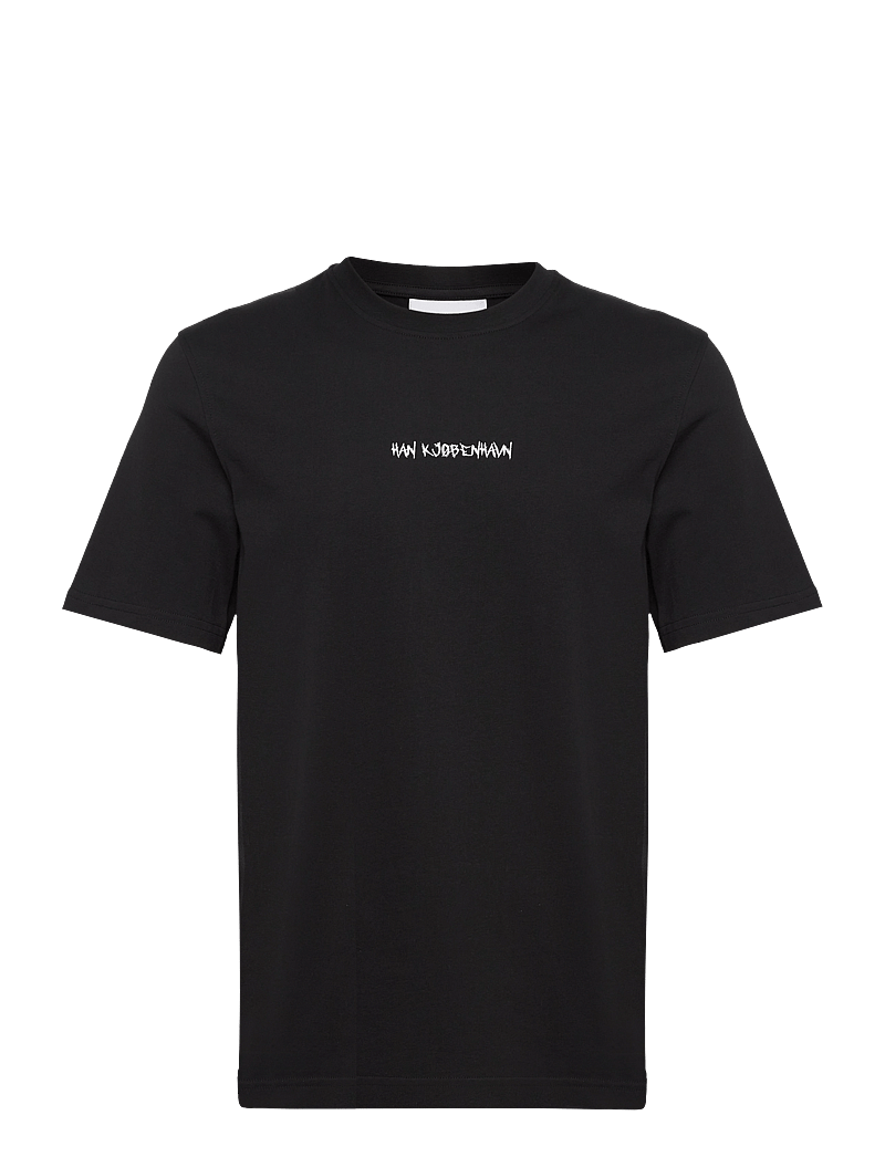 HAN Kjøbenhavn - Graphic Font Regular Tee S/S - kurzärmelig - black - 0