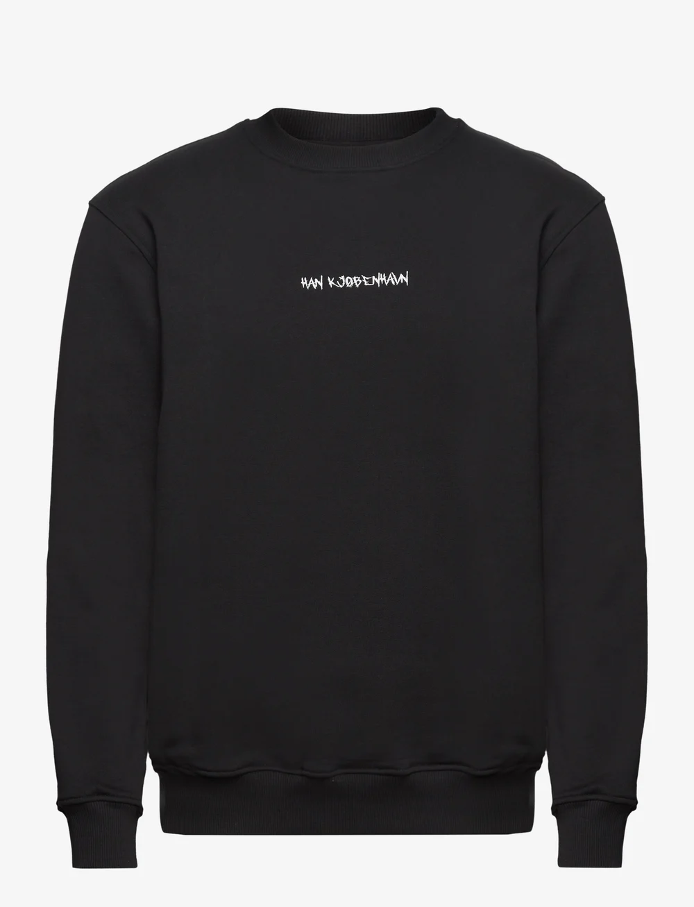HAN Kjøbenhavn - Graphic Font Regular Crewneck - osta olukorra järgi - black - 0
