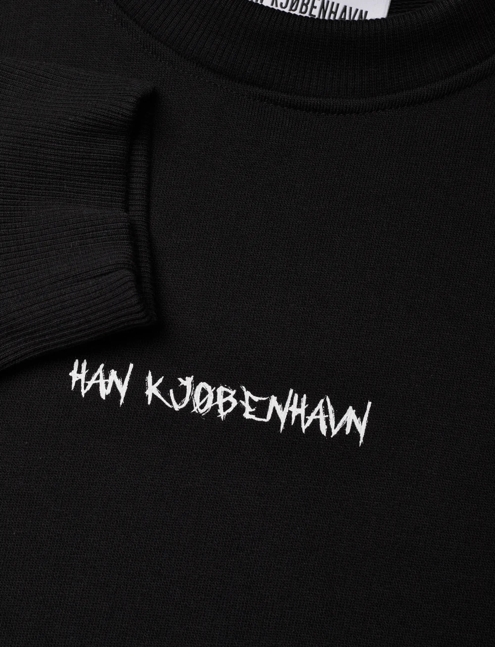 HAN Kjøbenhavn - Graphic Font Regular Crewneck - osta olukorra järgi - black - 2