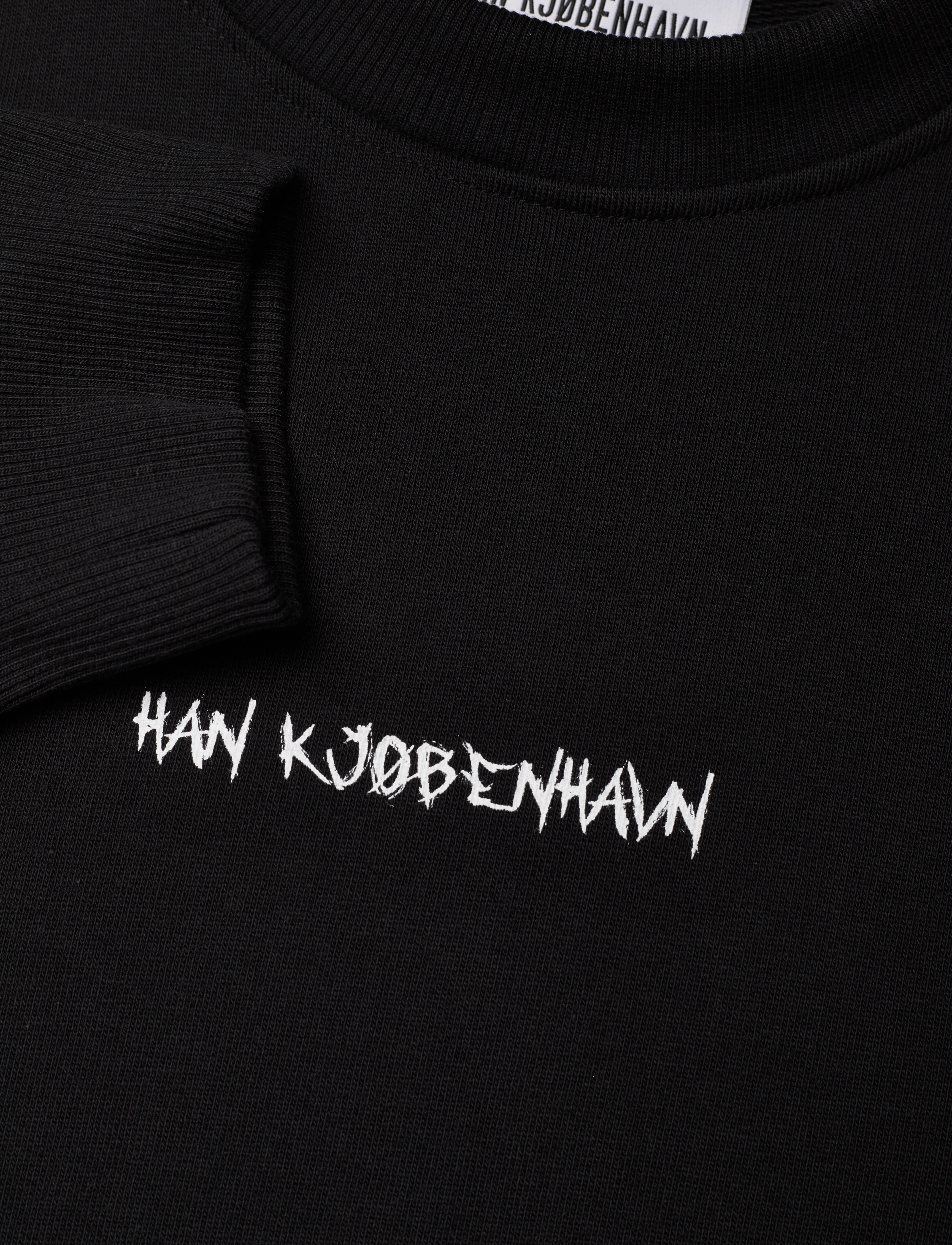 HAN Kjøbenhavn - Graphic Font Regular Crewneck - black - 2