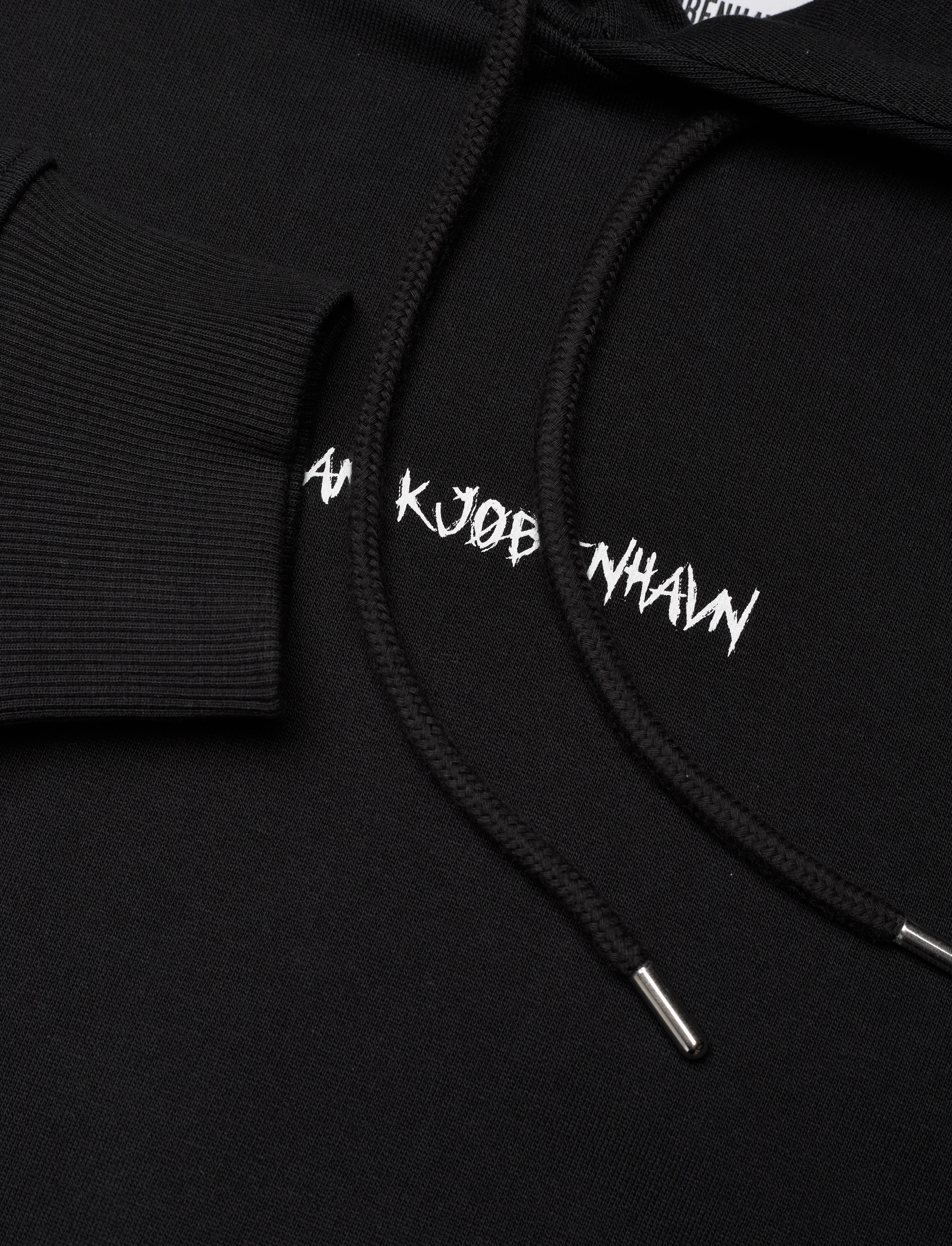 HAN Kjøbenhavn - Graphic Font Regular Hoodie - black - 2