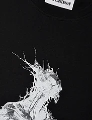 HAN Kjøbenhavn - Heart Monster Regular Tee S/S - kortærmede t-shirts - black - 2