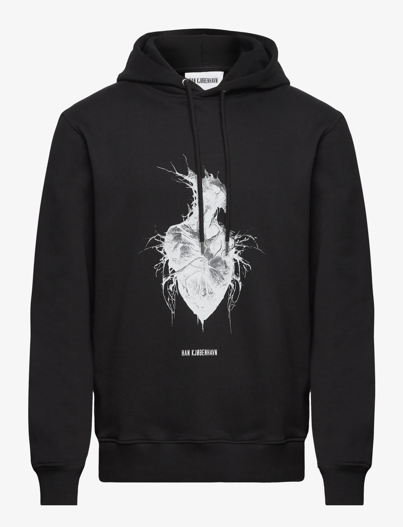 HAN Kjøbenhavn - Heart Monster Regular Hoodie - hoodies - black - 0