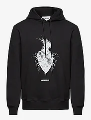 HAN Kjøbenhavn - Heart Monster Regular Hoodie - hoodies - black - 0