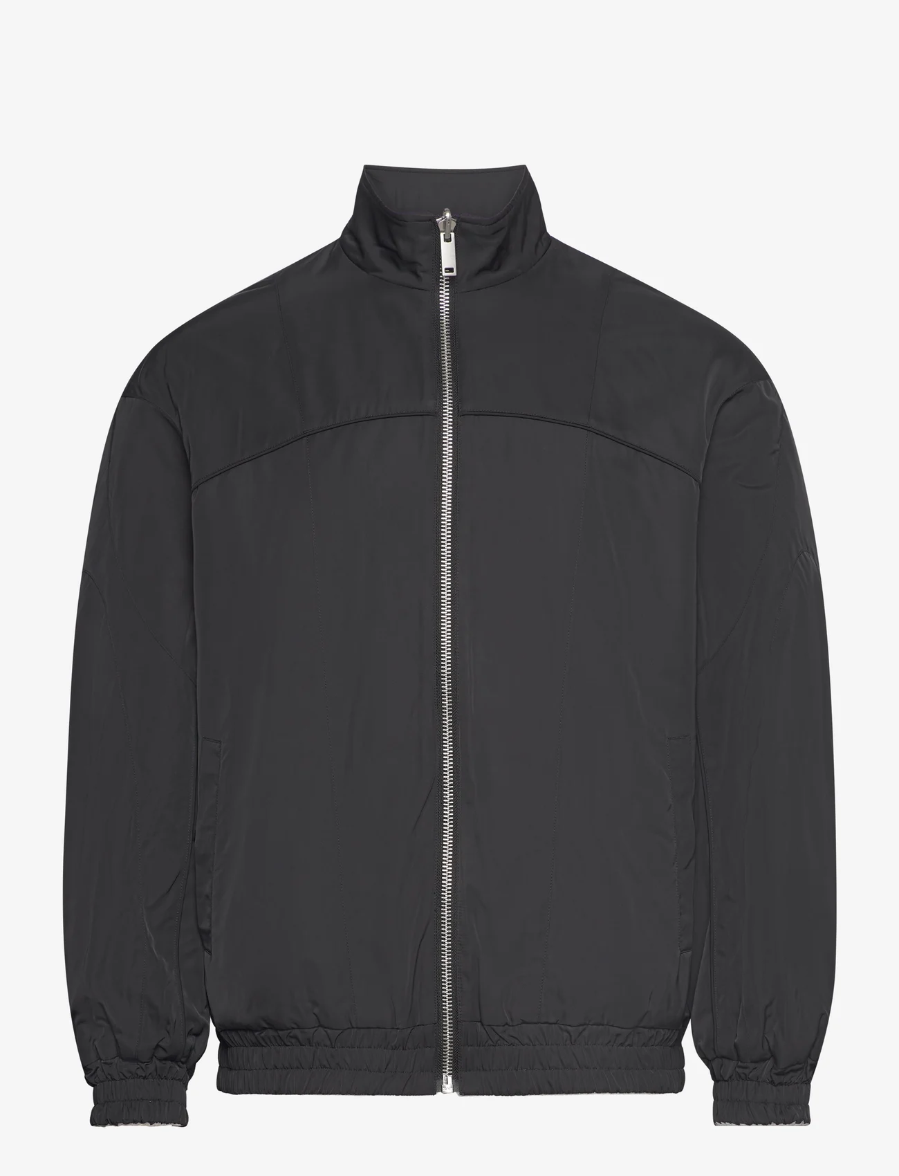 HAN Kjøbenhavn - Reversible Oversized Track Jacket - spring jackets - black - 0