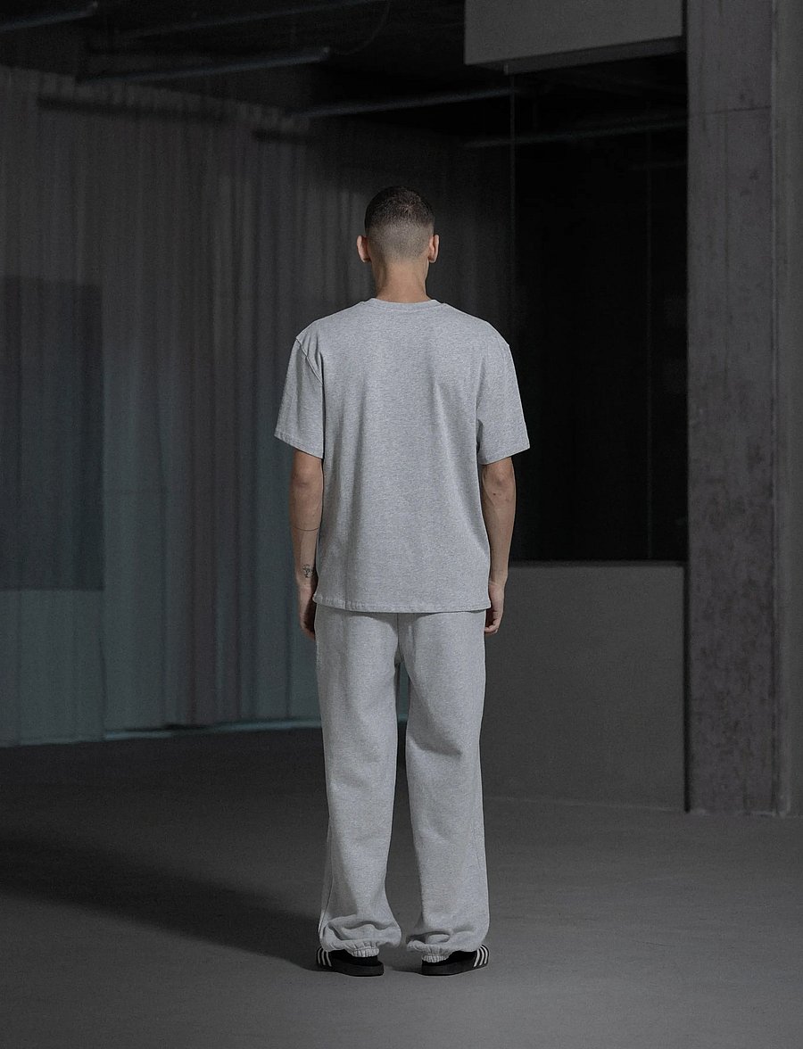 HAN Kjøbenhavn - Daily Oversized Tee - lühikeste varrukatega t-särgid - grey melange - 3